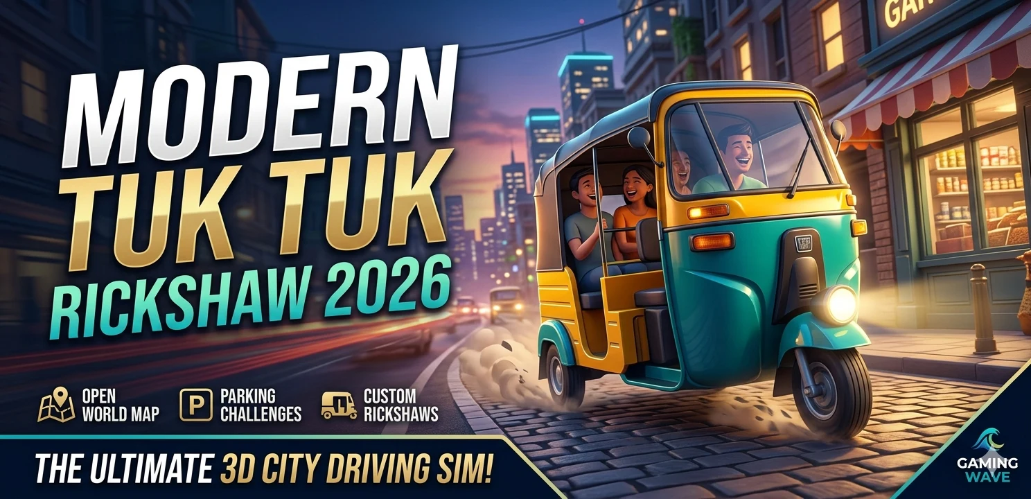 Tuk Tuk Auto Rickshaw Game 3D screenshot